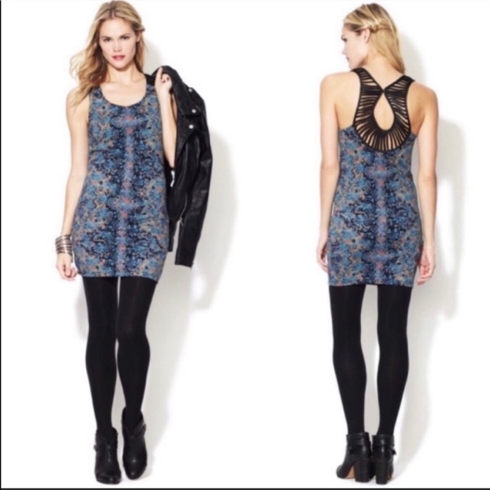 FREE PEOPLE Digital Damsel Sleeveless Mini Body Con Dress—SZ. Small